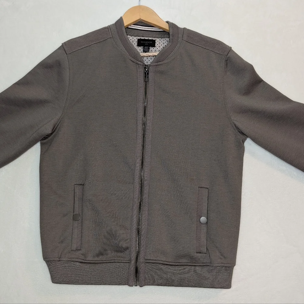 Baseball Style Jacket Full Zip Snap‎ Pockets Magachoni Mens Small